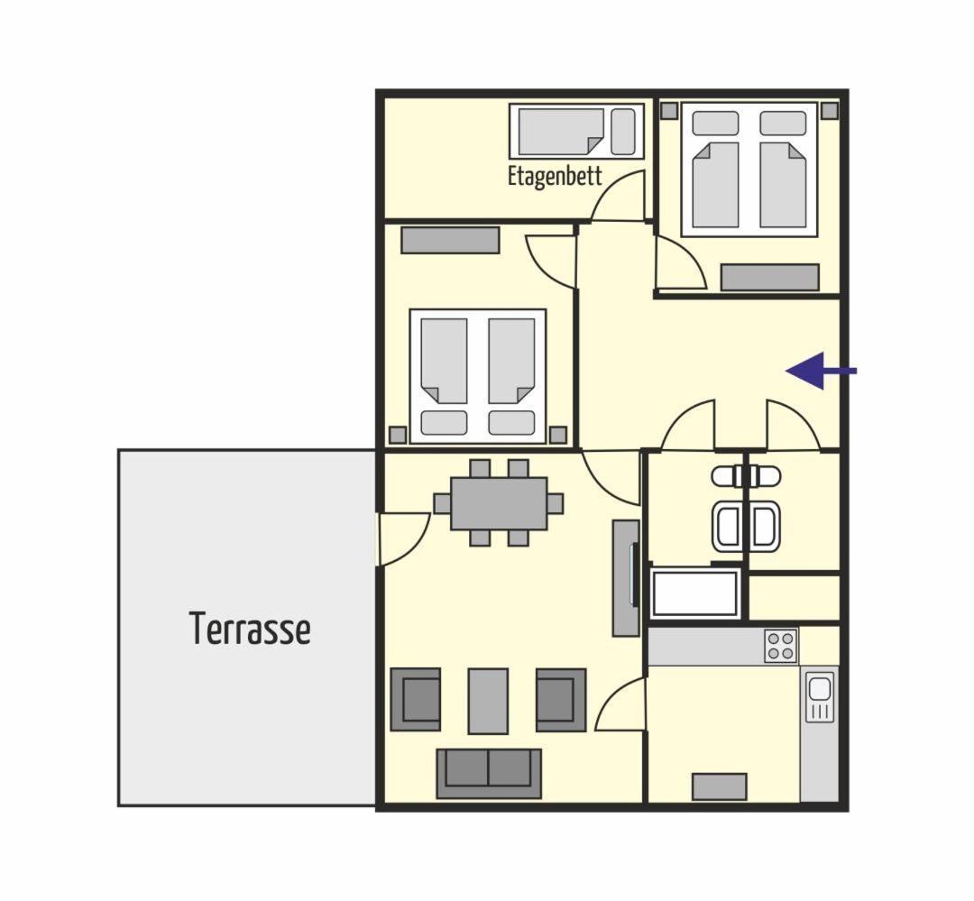 Bungalow Tilla Norddeich  Ngoại thất bức ảnh